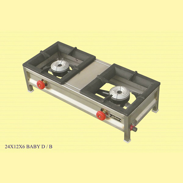 Baby Double Burner Stand Swastik Press Metal Industries